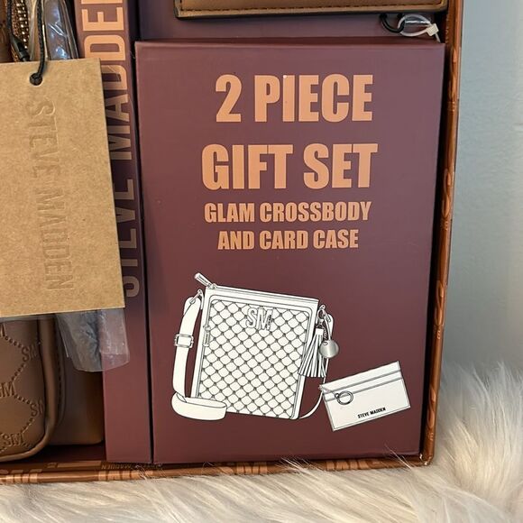 NIB Steve Madden 2PC Gift Set w/Wallet - Cognac - Picture 5 of 12
